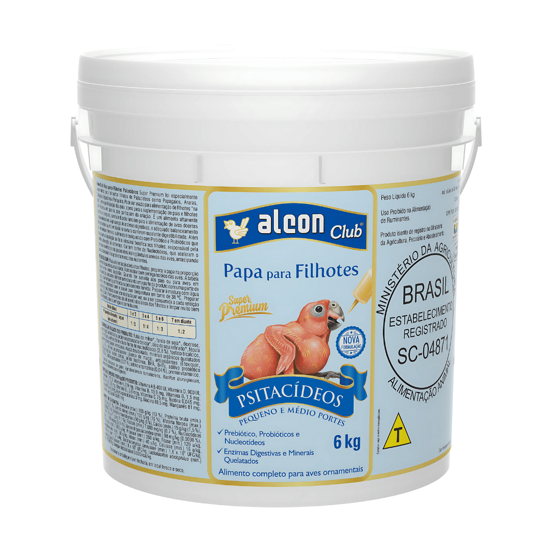 Alcon Club Papa para Filhotes Psitacídeos (160g) - Imagem 7