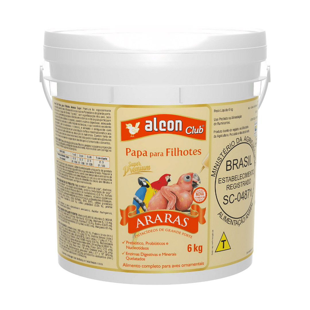 Alcon Club Papa para Filhotes Psitacídeos (160g) - Imagem 11
