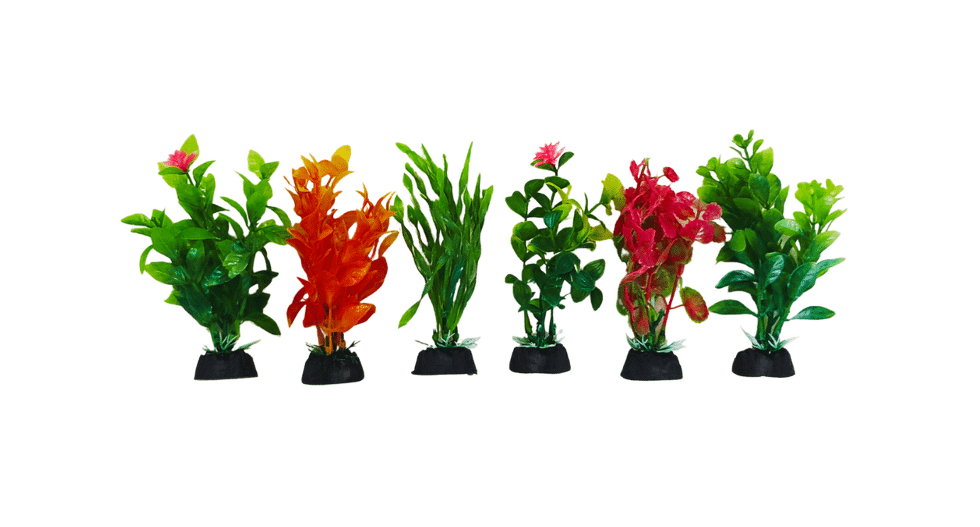 Enfeite Kit Planta Plástica (6 unidades - 30cm)