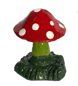 Enfeite Cogumelo Pequeno (3cm x 3cm x 4,2cm)