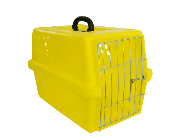 Caixa de Transporte Amarela (50cm x 33cm x 37cm) - Imagem 2