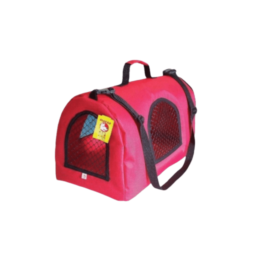 Bolsa Transporte Nylon Pequena Vermelha (38cm x 24cm x 26cm)