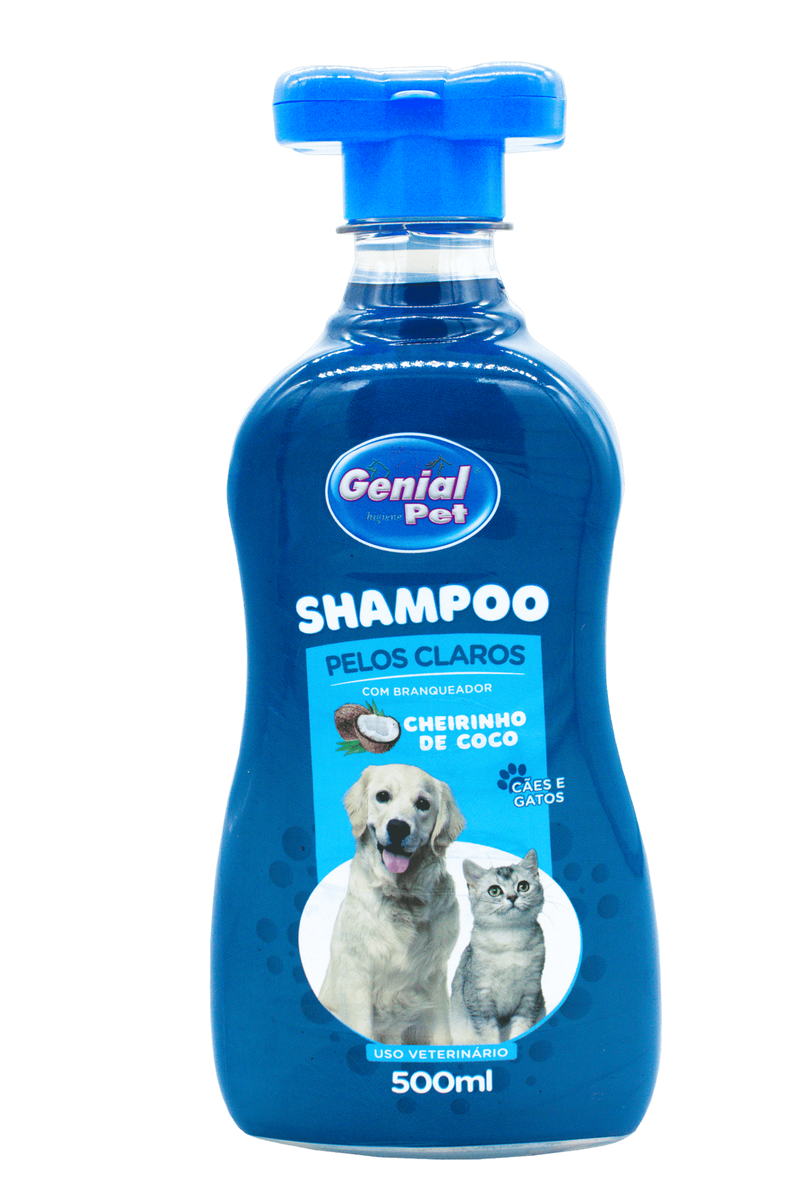 Shampoo Pelos Claros Coco Genial Pet (500ml)