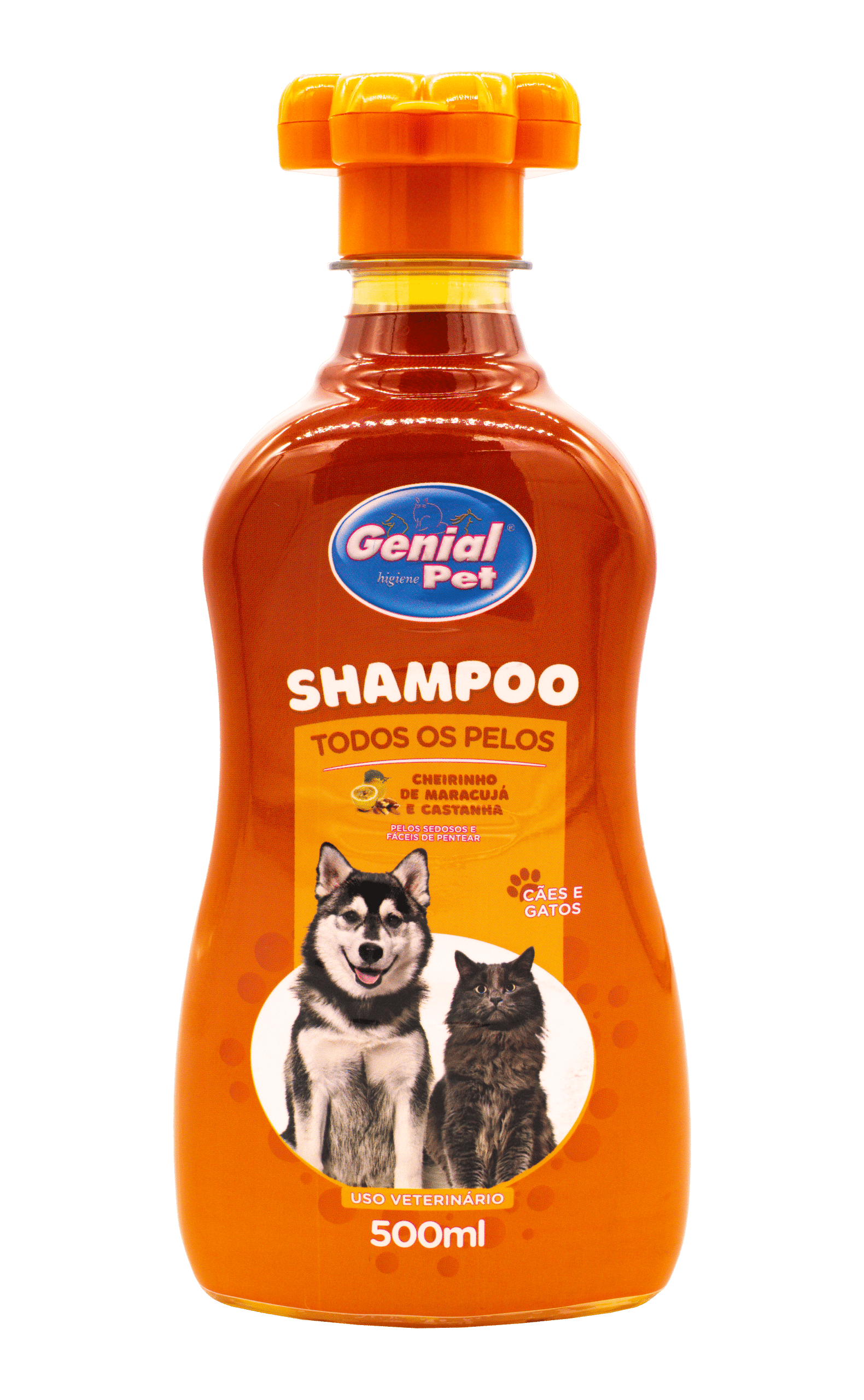 Shampoo Maracujá e Castanha Genial Pet (500ml)