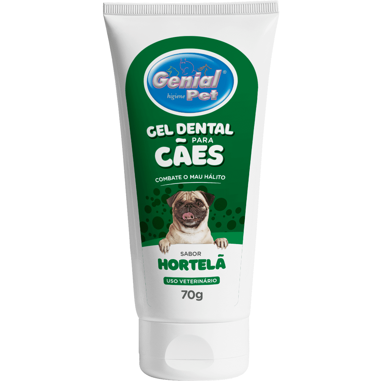 Gel Dental para Cães Hortelã Genial Pet (70g)