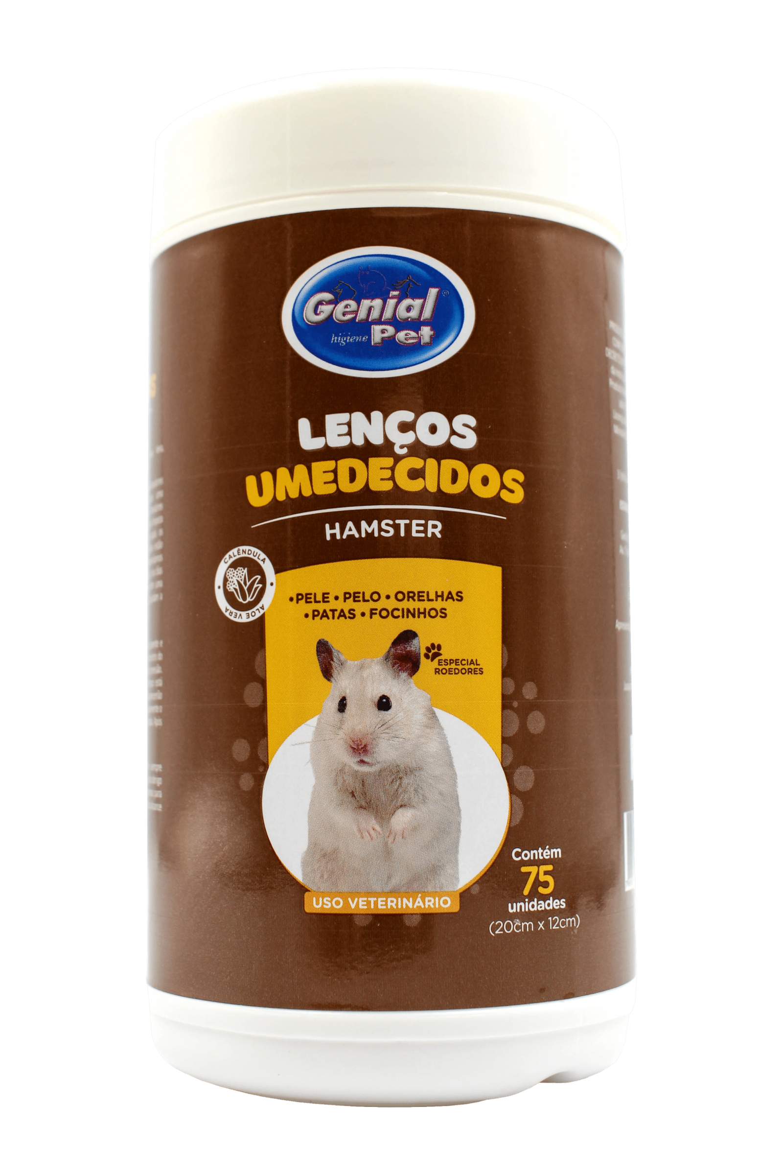 Lenços Umedecidos Hamster (75 unidades)