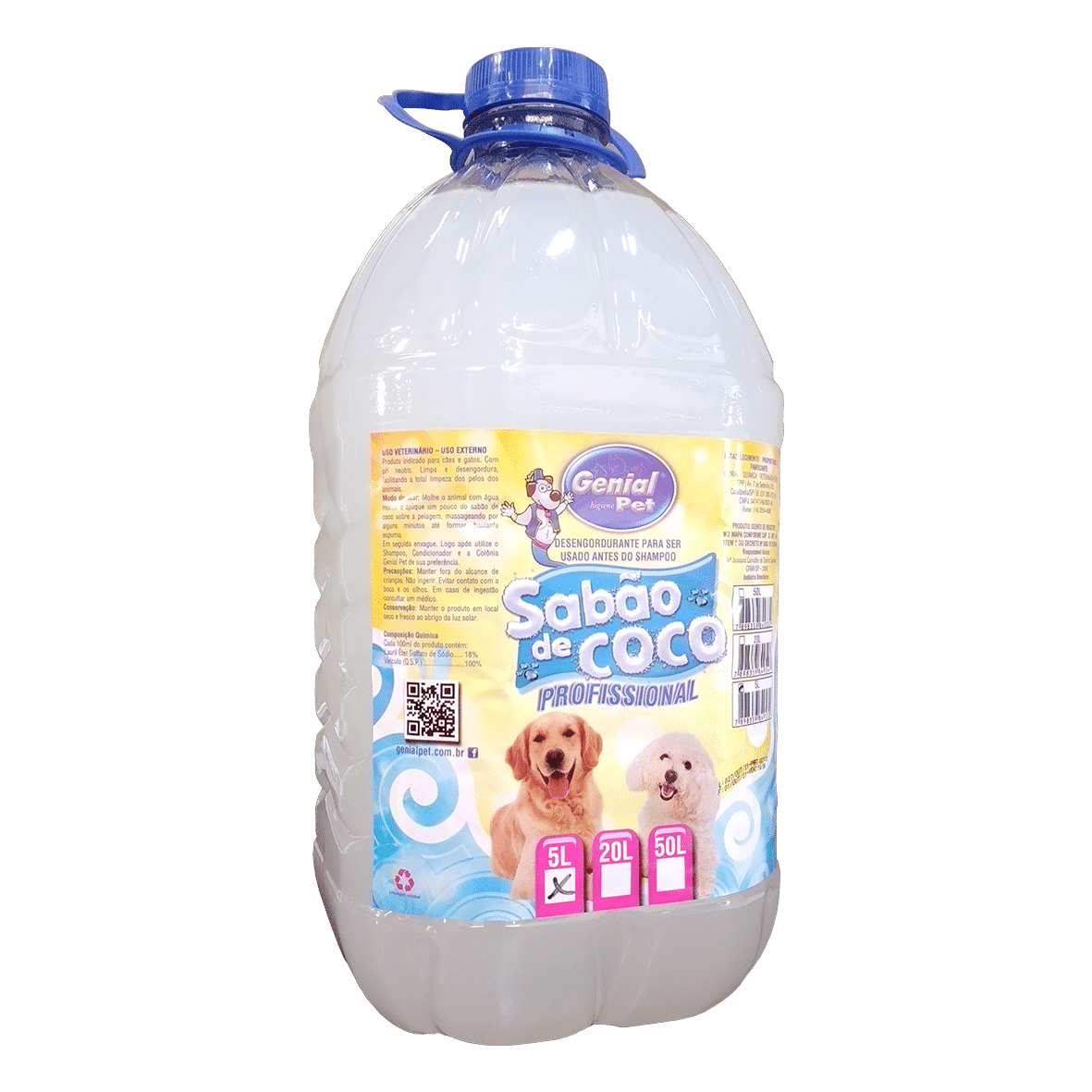 Sabão Coco Pré Lavagem Genial Pet (5 Litros) - Imagem 2
