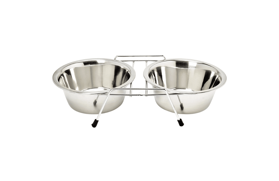 Comedouro e Bebedouro Duplo Inox (240ml)